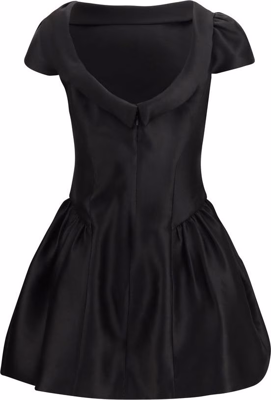 Self-Portrait Black Polyester Casual Dress