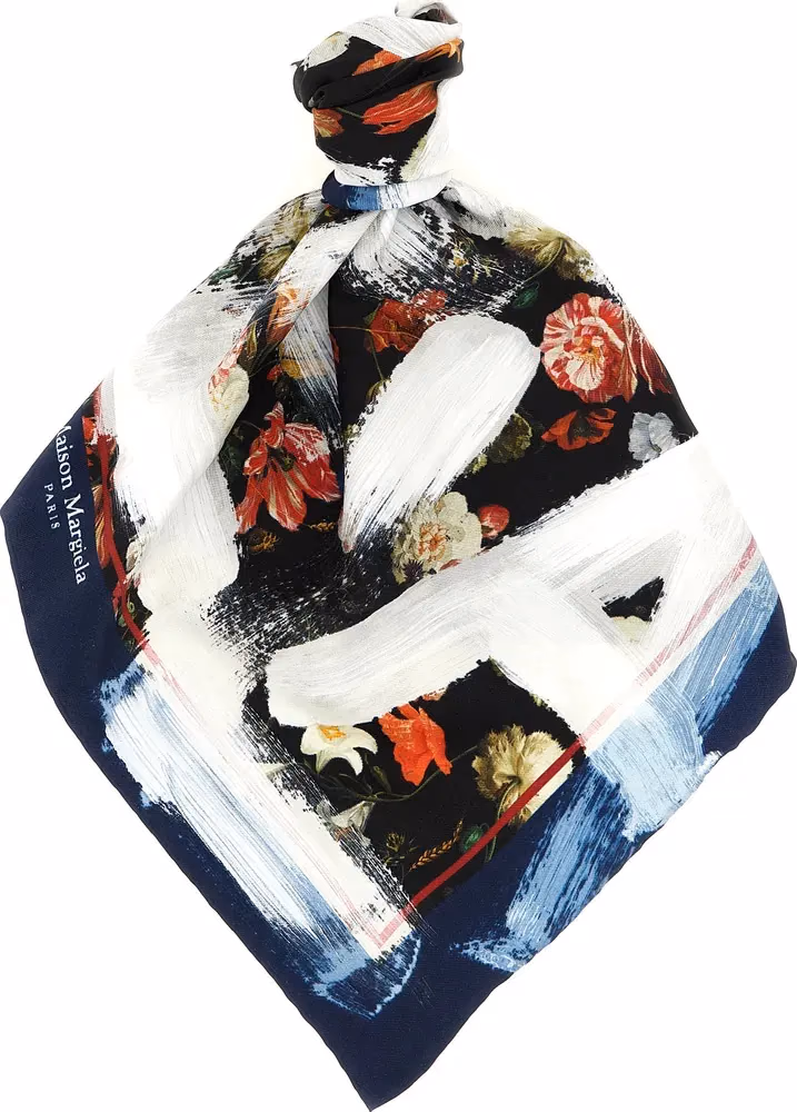 Maison Margiela Multicolor Silk Foulard