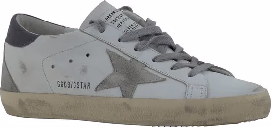 Golden Goose White Goatskin Low Top Sneakers