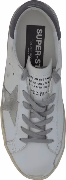 Golden Goose White Goatskin Low Top Sneakers