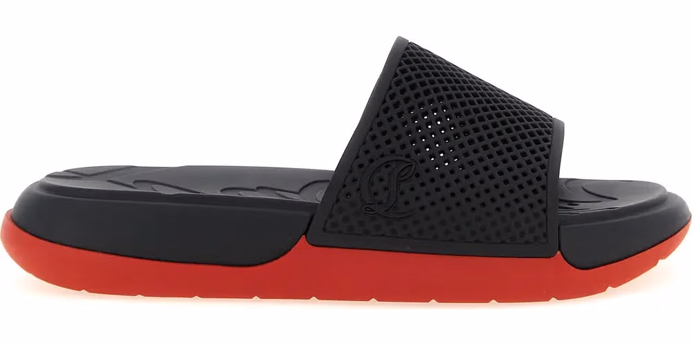 Christian Louboutin Black Polyethylene Slides