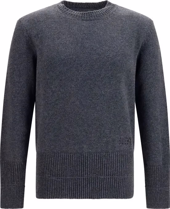 MM6 Gray Wool Oves Aries Sweatshirt