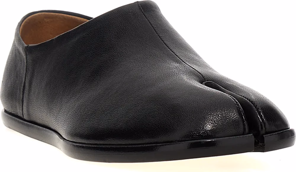 Maison Margiela Black Lamb Leather Ballet Flats
