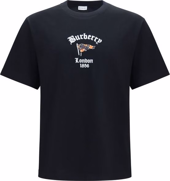 Burberry Black Cotton T-Shirt
