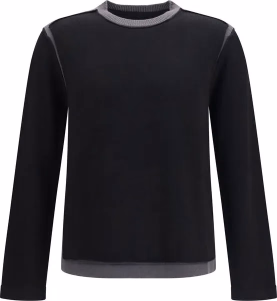 MM6 Black Wool Oves Aries Sweatshirt