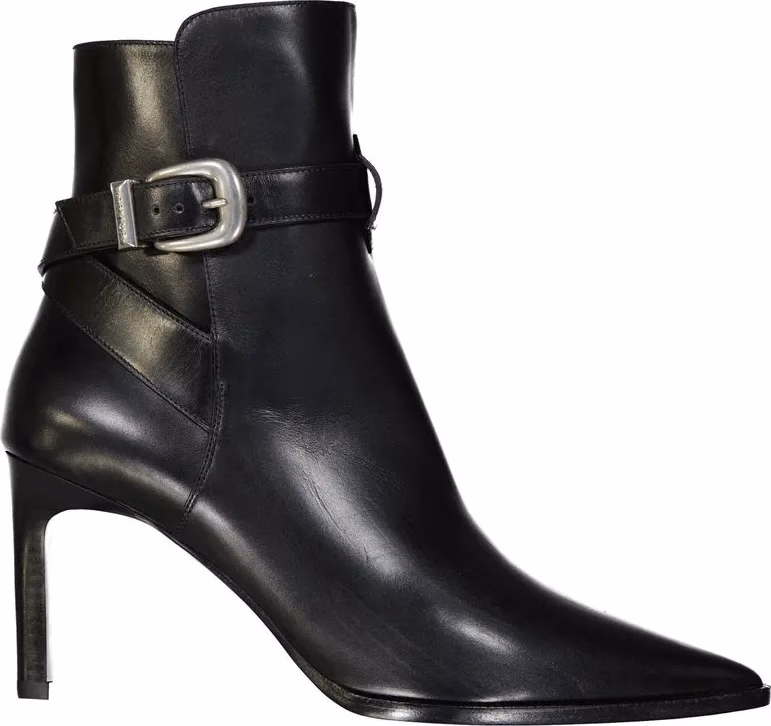 Celine Black Calfskin High Heel Boots