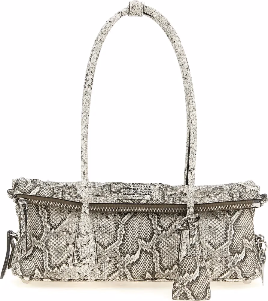 Maison Margiela White Goatskin Shoulder Bag