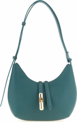 Bicolor Calfskin Shoulder Bag