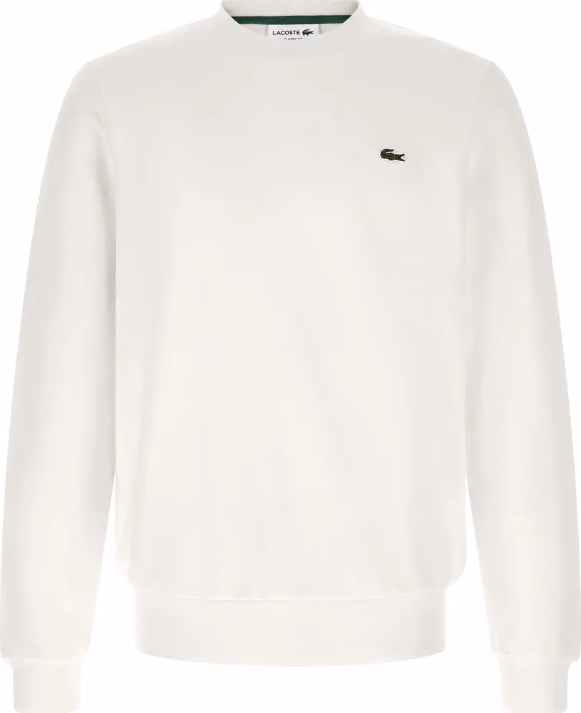 Lacoste White Cotton Sweatshirt