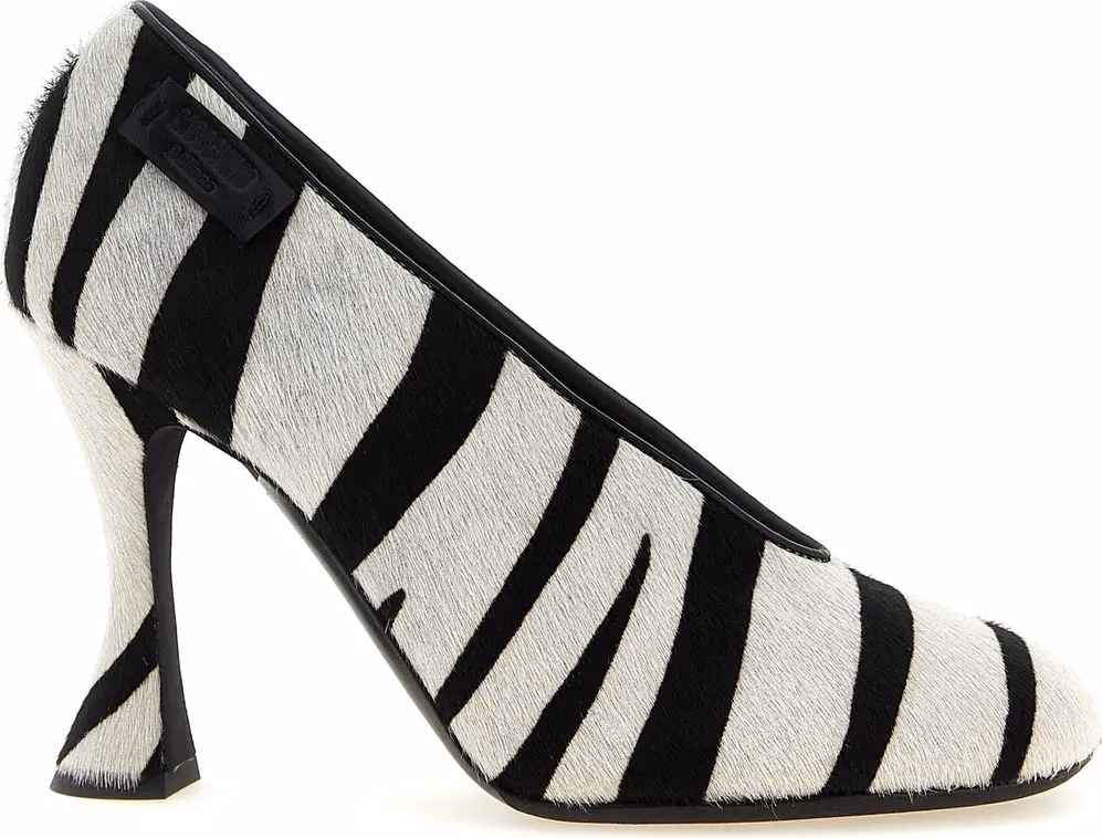 Moschino Bicolor Calfskin High Heel Pumps