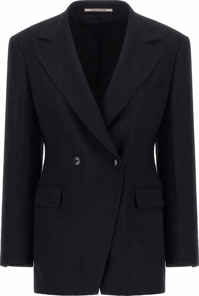 Tagliatore Black Viscose Blazer