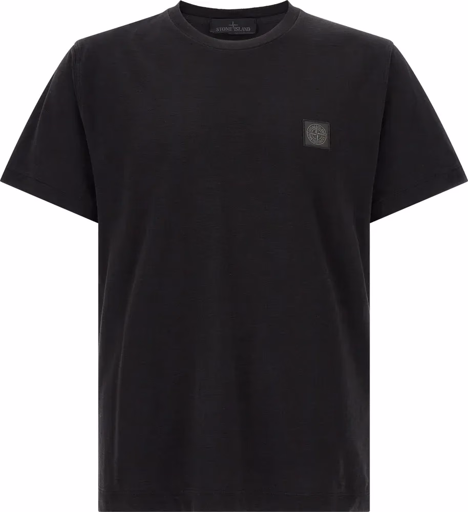 Stone Island Black Cotton T-Shirt