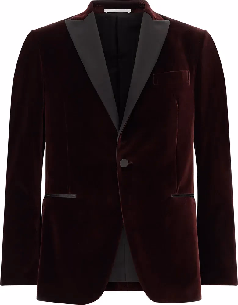 Pal Zileri Bordeaux Cotton Blazer