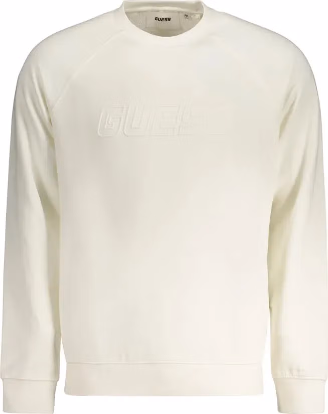 Guess Jeans White Cotton Men's Sweatshirt