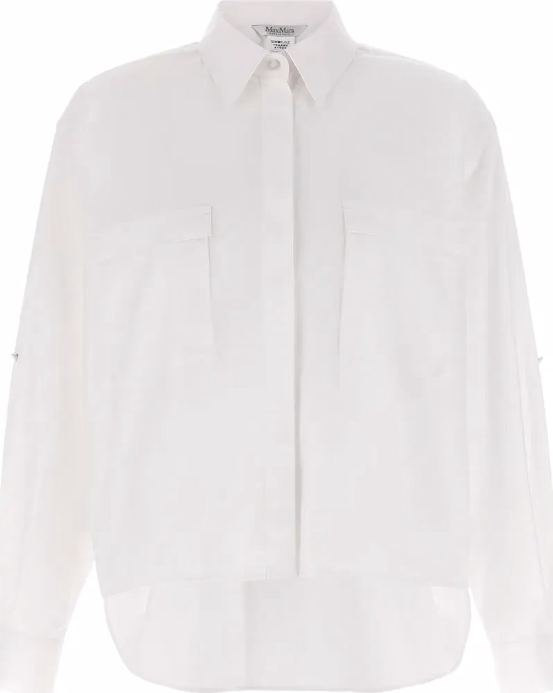 Max Mara White Cotton Blouse
