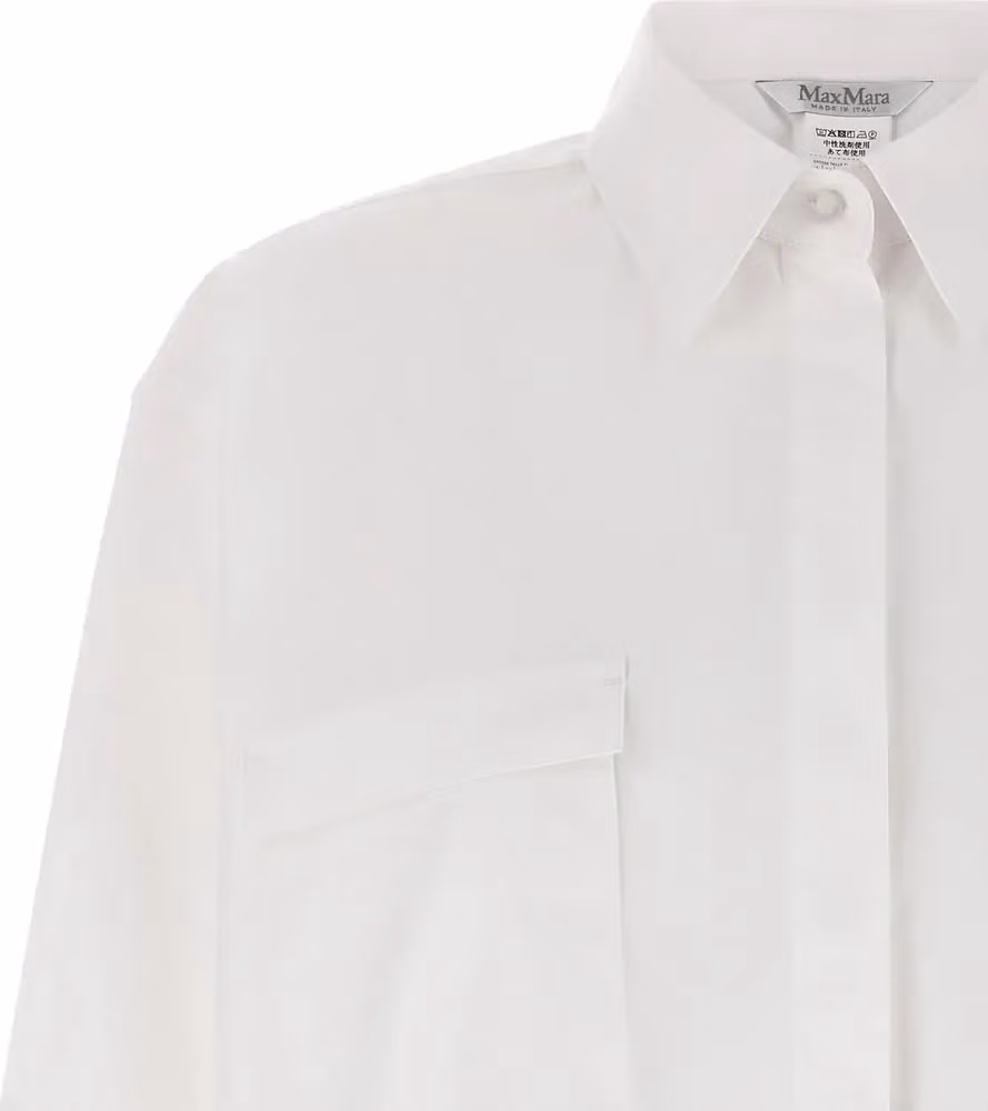 Max Mara White Cotton Blouse