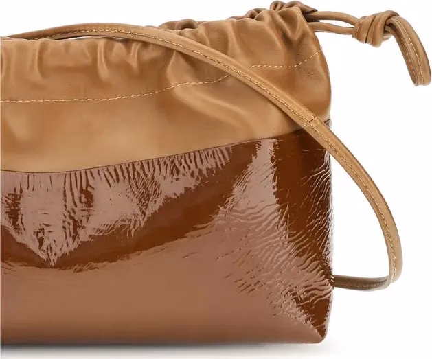 Pierre Hardy Brown Calf Leather Bos Taurus Clutch Bag