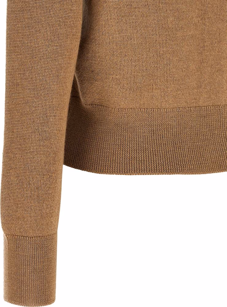 Ami Paris Beige Wool Cardigan