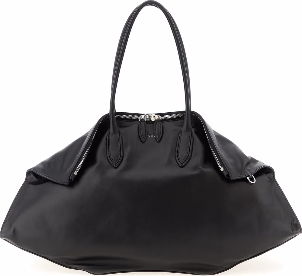 Alexander McQueen Black Calfskin Shoulder Bag