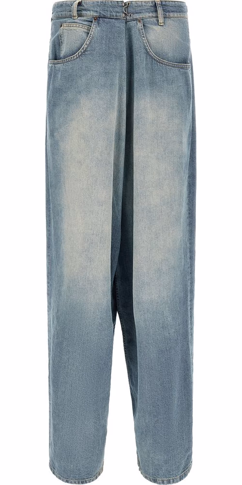 Maison Margiela Blue Cotton Jeans Denim