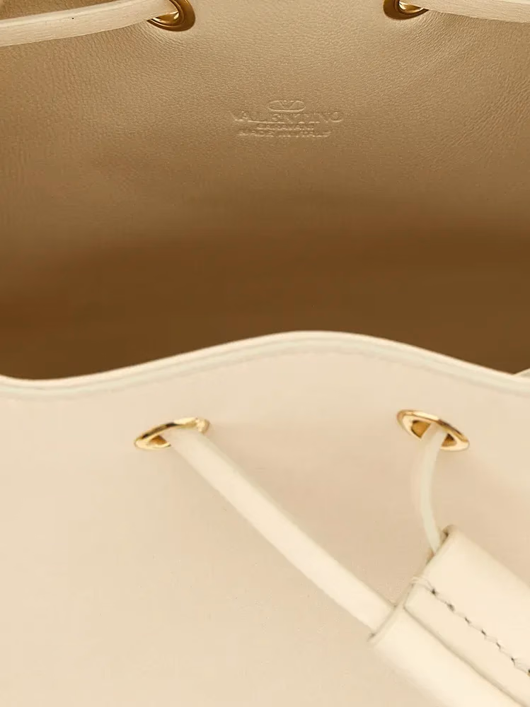 Valentino Garavani White Lamb Leather Crossbody Bag