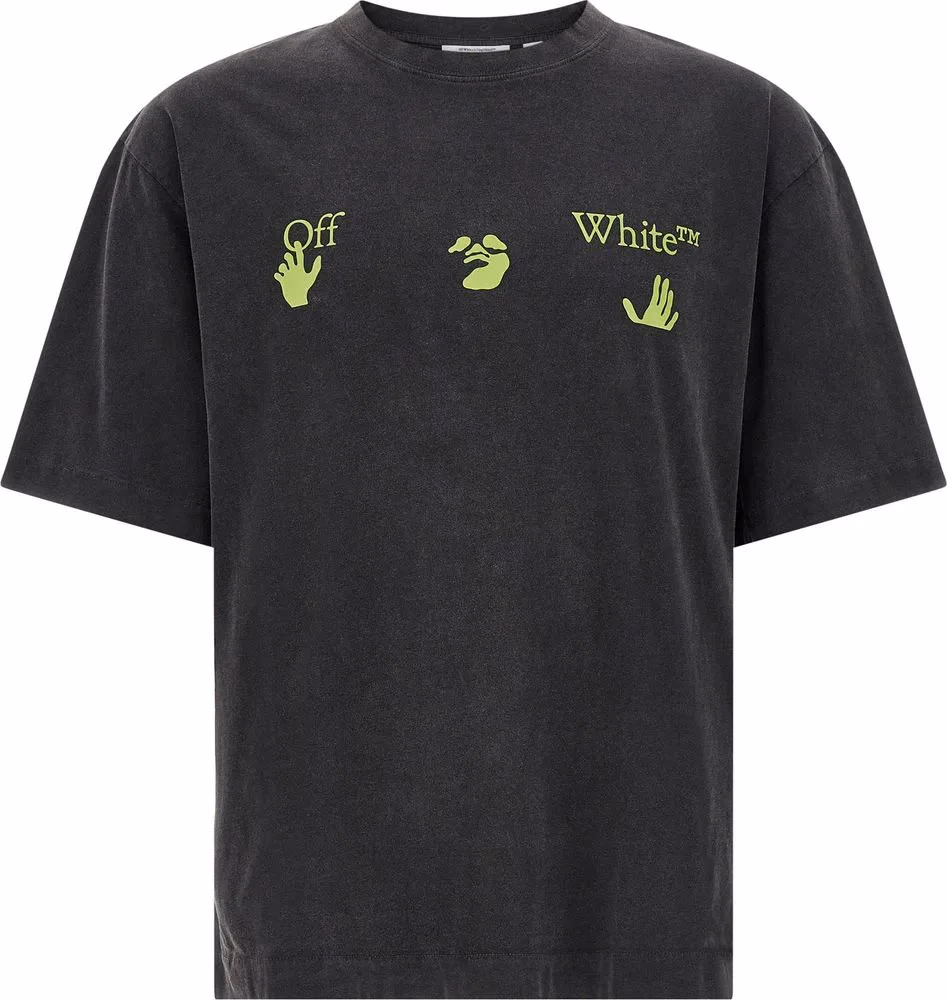 Off-White Black Cotton T-Shirt