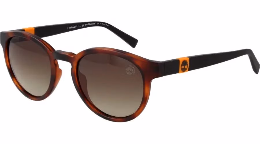 Timberland Brown Plastic Sunglasses