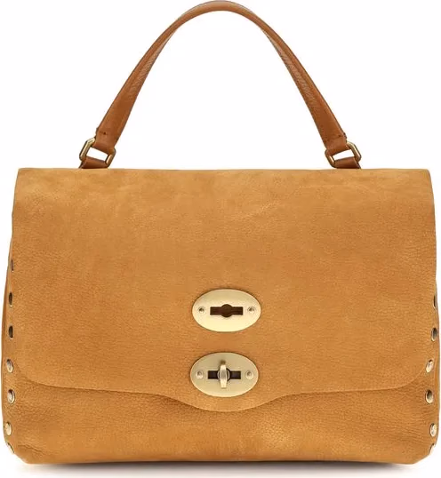 Zanellato Beige Suede Leather Handbag
