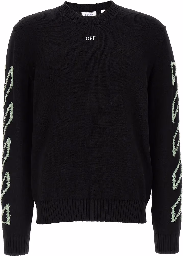 Off-White Black Cotton Cardigan