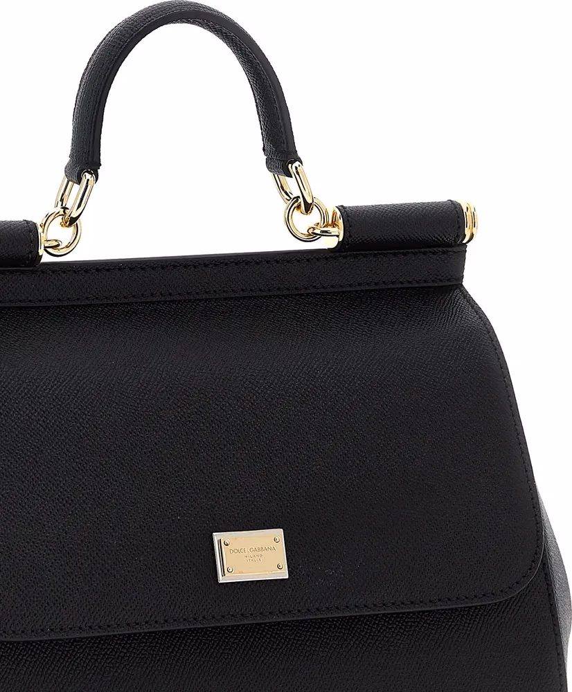 Dolce & Gabbana Black Calfskin Handbag