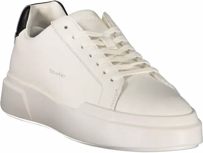 Calvin Klein White Leather Men's Sneaker