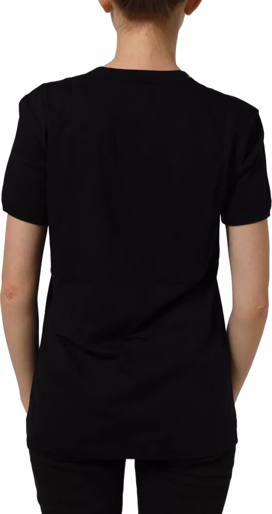 Dolce & Gabbana Dark Gray Cotton Crew Neck Short Sleeves T-shirt