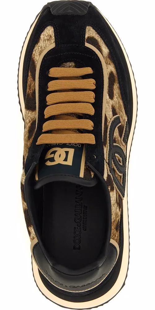 Dolce & Gabbana Multicolor Cotton Low Top Sneakers