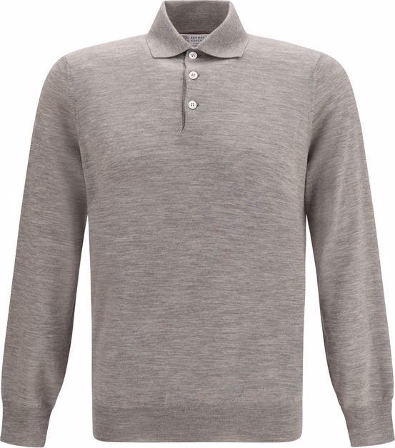 Brunello Cucinelli Gray Cashmere Sweatshirt