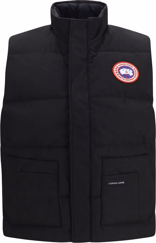 Canada Goose Black Recycled Polyester Sleeveless Jacket