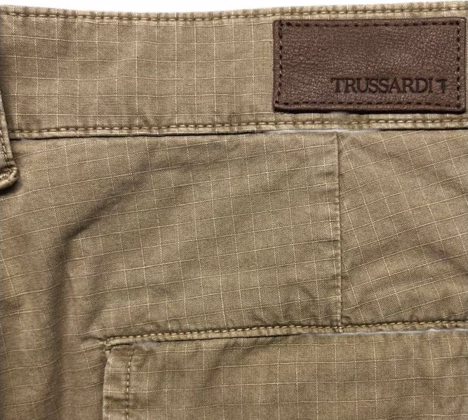 Trussardi Jeans Green Cotton Men Pants