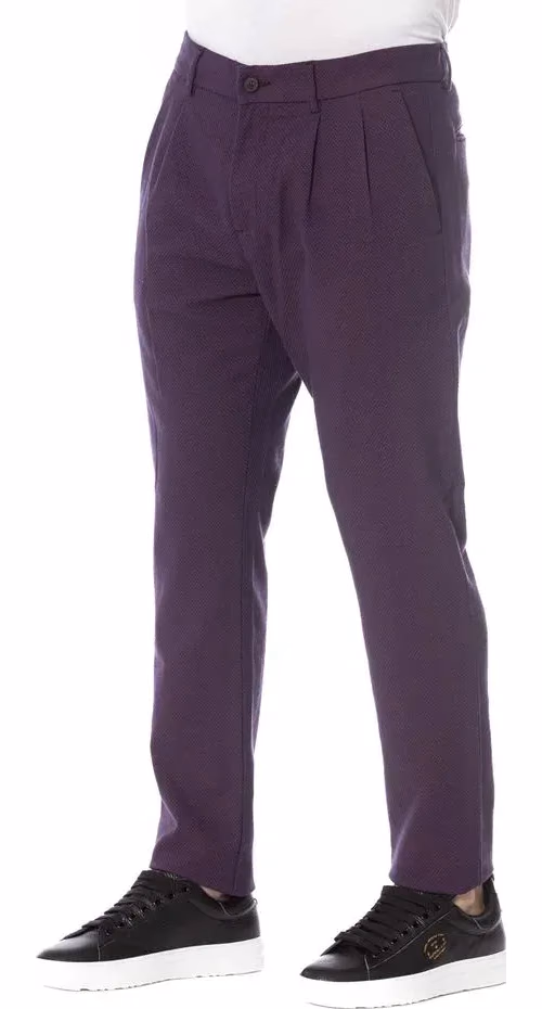 Trussardi Jeans Red Cotton Men's Pant