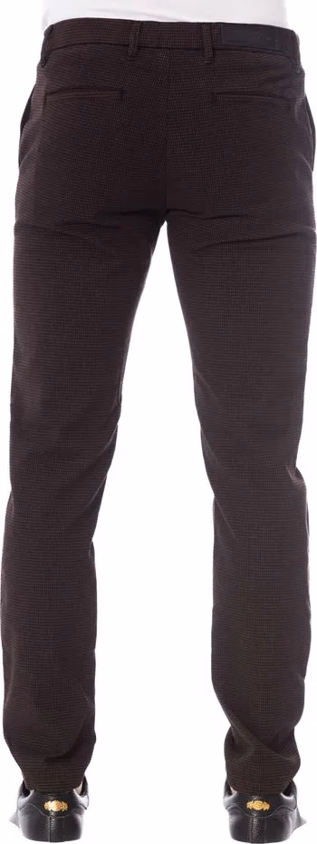 Trussardi Jeans Brown Cotton Men Trouser