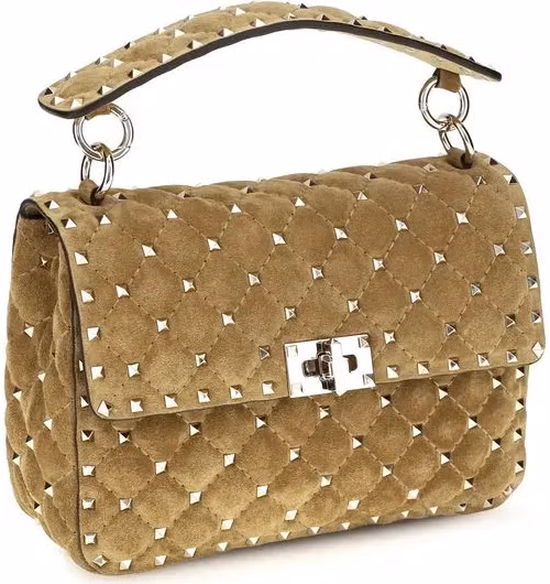 Valentino Garavani Beige Calf Leather Bos Taurus Handbag