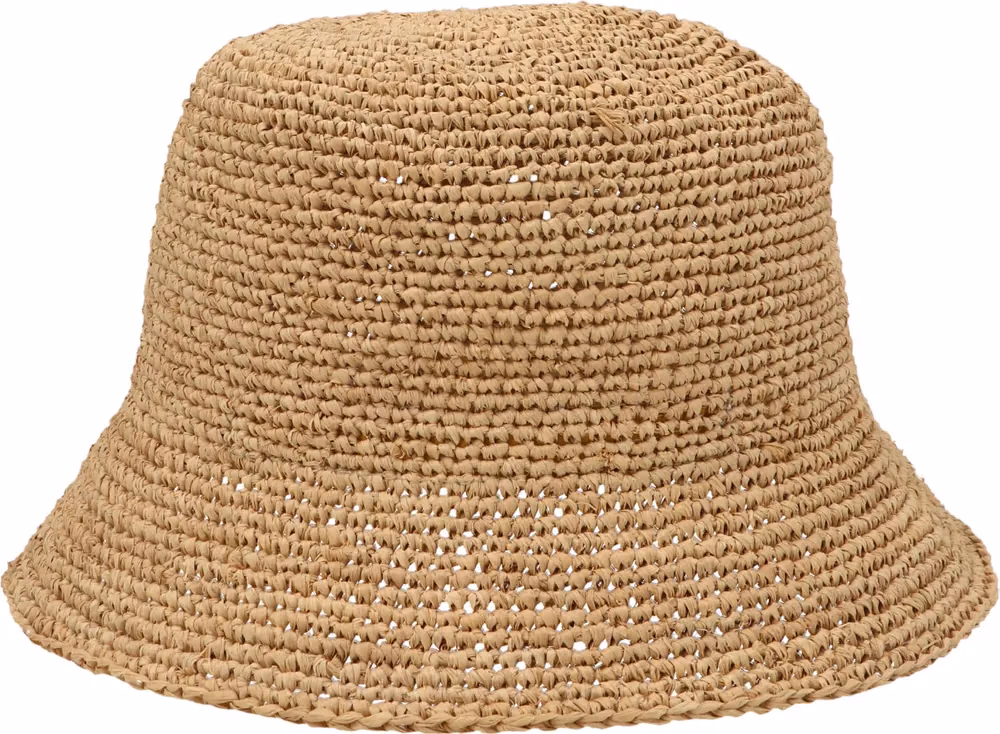Ibeliv Beige Raffia Bucket Hat