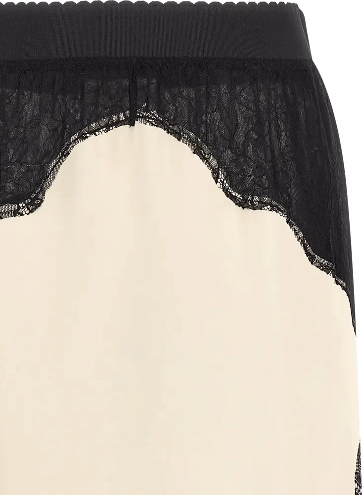The Attico Bicolor Viscose Midi Skirt