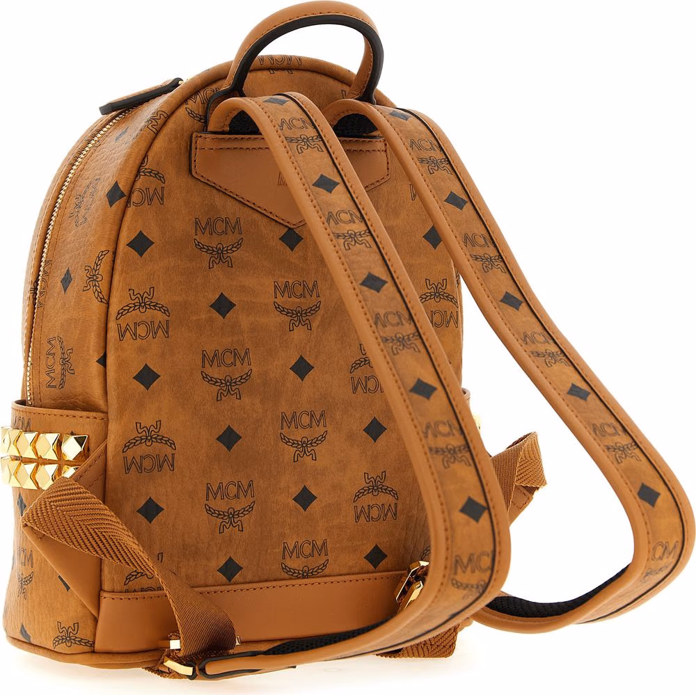 MCM Brown Polyethylene Backpack