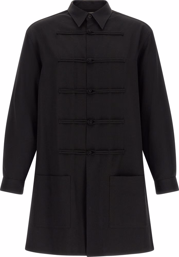 Yohji Yamamoto Black Wool Blouse