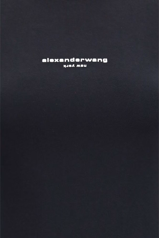 Alexander Wang Black Cotton Long Sleeve T-Shirt
