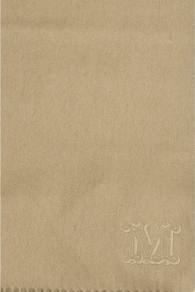 Max Mara Beige Cashmere Scarf