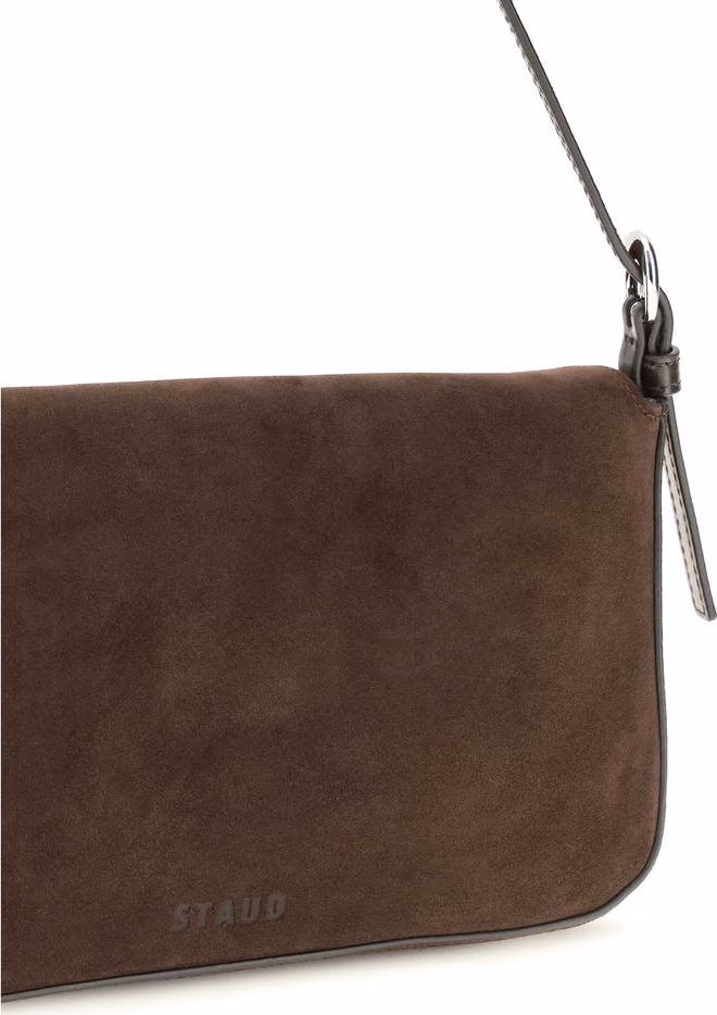 Staud Brown Calf Leather Bos Taurus Shoulder Bag