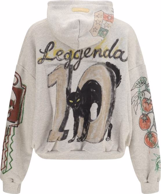 PDF Channel Gray Cotton Sweatshirt