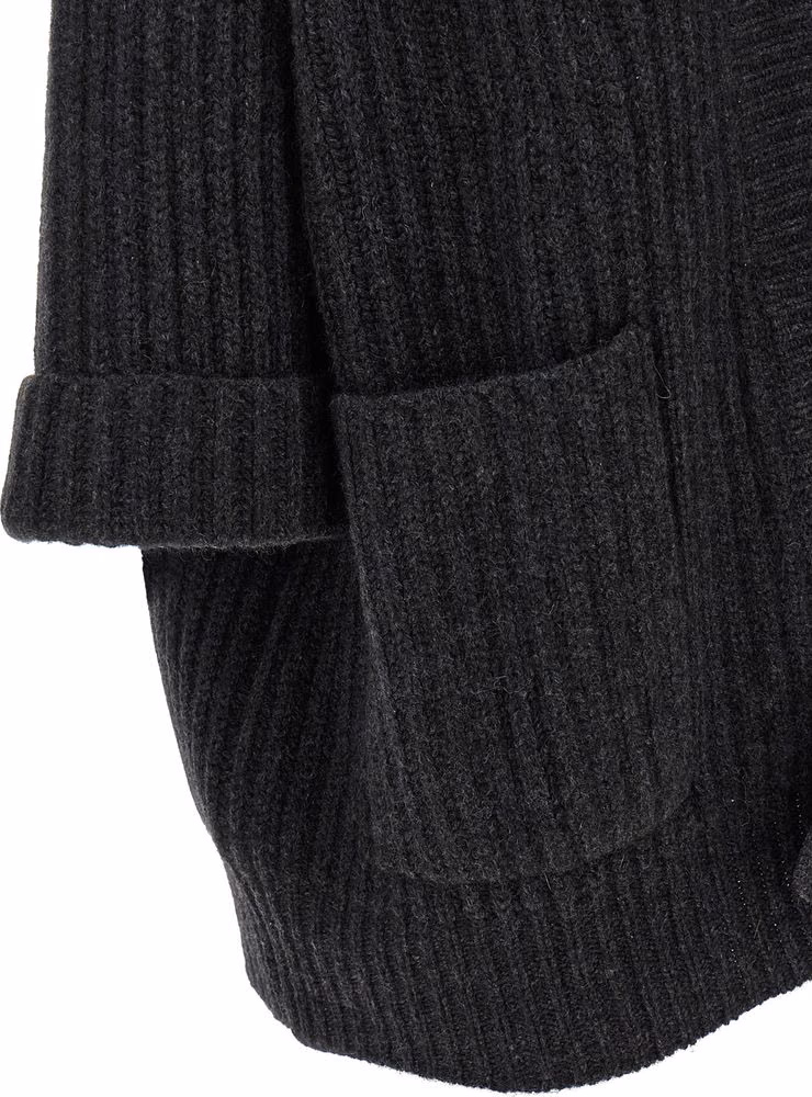 BE YOU Gray Cashmere Cardigan