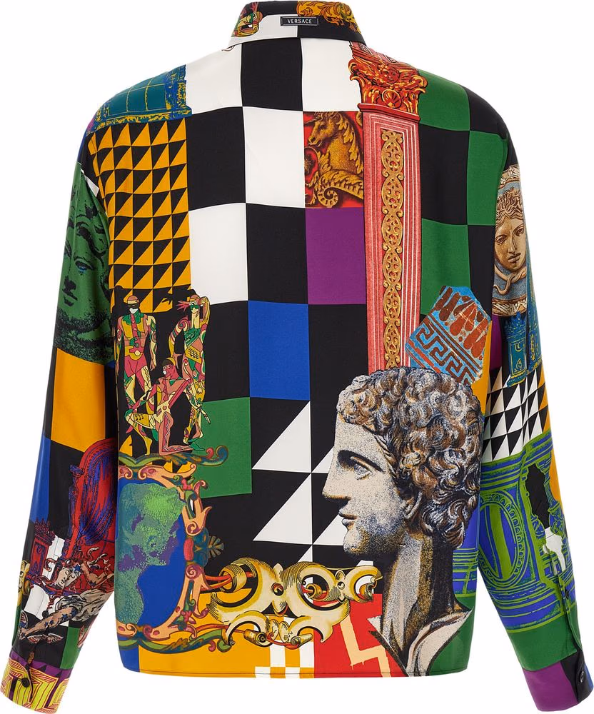 Versace Multicolor Silk Blouse
