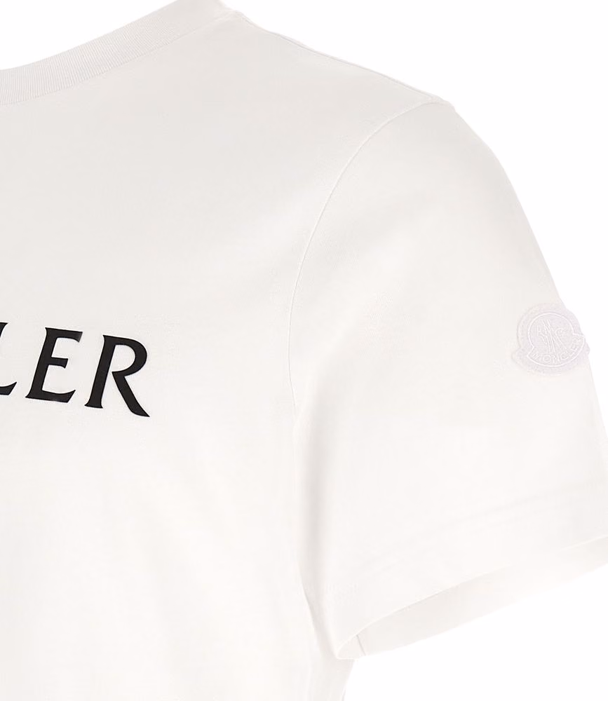 Moncler White Cotton T-Shirt